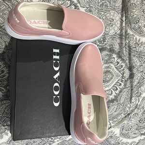 Brand new mauve pink slip on sneakers